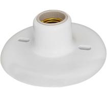 Plafon Sobrepor Branco Redondo Com Bocal E27