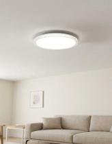 Plafon Sobrepor Cristal Abs 25w Led Multicor Redondo Bivolt 127/220v Branco