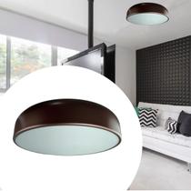 Plafon Sobrepor de teto Charles redondo 40cm entrada para 4 Lâmpadas