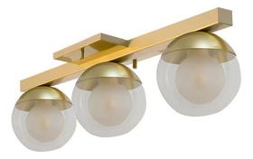 Plafon Sobrepor de Teto Triplo Richard 3 Vidros Globo 10cm soquete G9 Bivolt