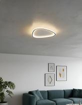 Plafon Sobrepor Delta 30w Led Multicor Orgânico Bivolt