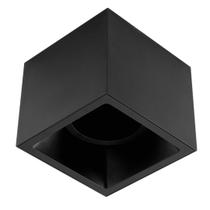 Plafon Sobrepor Direcionavel Square Out Ar111 Preto Stella STH20935PTO Plafon Sobrepor Direcionavel Square Out Ar111 Preto Stella STH20935PTO