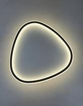 Plafon sobrepor halo delta 30w ebpn8712 cct preto embu led Plafon sobrepor halo delta 30w ebpn8712 cct preto embu led