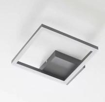 Plafon sobrepor moderno slim minimalista quadrado LED integrado 40x40cm Plafon sobrepor moderno slim minimalista quadrado LED integrado 40x40cm