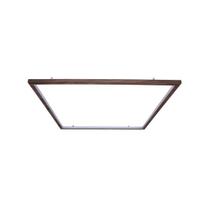 Plafon Sobrepor Quadrado LED 30w 2700k 60cm Madeira Imbuia Plafon Sobrepor Quadrado LED 30w 2700k 60cm Madeira Imbuia