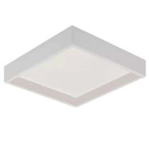 Plafon Sobrepor Recuado Deep 24w 3000k Branco Stella