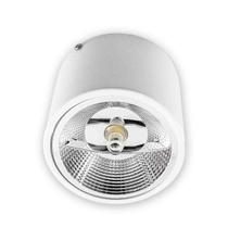 Plafon Sobrepor Redondo Branco 1 Foco + LED AR111 Br. Frio Starlumen ST2947