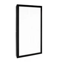 Plafon Sobrepor Retangular Led 36w 30x60 Painel Preto Oferta Branco Frio 6500K