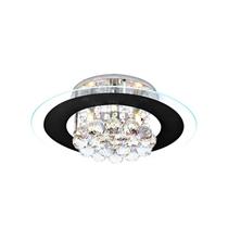 Plafon Sobrepor Roma de Cristais e Vidro Preto 40cm 4Lâmpadas G9 STARTEC 148230003 Plafon Sobrepor Roma de Cristais e Vidro Preto 40cm 4Lâmpadas G9 STARTEC 148230003
