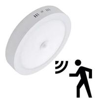 Plafon Sobrepor Sensor De Presença Led Redondo Bivolt 18w
