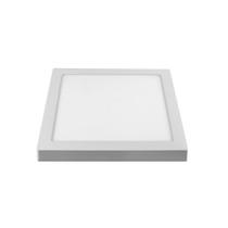 Plafon sobrepor slim Bronzearte home LED quadrado 24W 6K branco