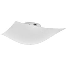 Plafon Solari Quadrado Plástico Branco Taschibra