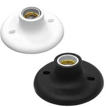 Plafon Soquete de Porcelana E27 100w C/ Aditivo Anti-UV - Pratik