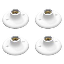 Plafon Soquete Porcelana Branco 4u E27 100w Anti-UV