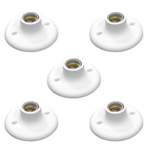 Plafon Soquete Porcelana Branco 5u E27 100w Anti-UV Plafon Soquete Porcelana Branco 5u E27 100w Anti-UV