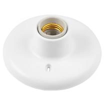 Plafon Soquete Porcelana Plástico Branco Para Teto Luz Elétrica Residencial Técnica Instalador Opl