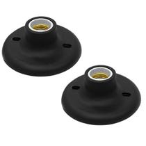 Plafon Soquete Porcelana Preto 2u E27 100w Anti-UV