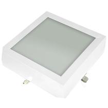 Plafon Space Sobr. Quad. 30cm Alum. Vidro Fosco E-27 3 Lamp. Max 60w Branco Plafon Space Sobr. Quad. 30cm Alum. Vidro Fosco E-27 3 Lamp. Max 60w Branco