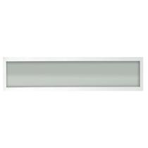 Plafon Space Sobr. Ret. 35cm Alum. Vidro Fosco E-27 2 Lamp. Max 60w Branco