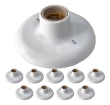 Plafon / spot branco soquete e27 porcelana foxlux - kit c/10