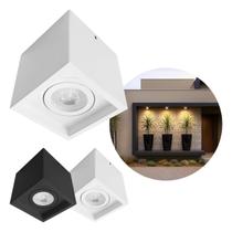 Plafon Spot de Sobrepor Loyo Recuado Box Quadrado p/ PAR20 Starlumen ST3244 - Branco Plafon Spot de Sobrepor Loyo Recuado Box Quadrado p/ PAR20 Starlumen ST3244 - Branco