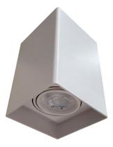 Plafon Spot de Sobrepor para AR70 GU10 Quadrado Recuado Branco DS2451 Delis