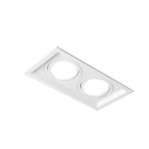 Plafon Spot Embutir Direcionável 2 Lâmpadas AR111 Branco RL Plafon Spot Embutir Direcionável 2 Lâmpadas AR111 Branco RL