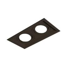 Plafon Spot Embutir Direcionável 2 Lâmpadas AR111 Preto RL Plafon Spot Embutir Direcionável 2 Lâmpadas AR111 Preto RL