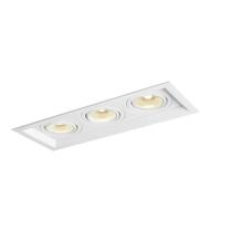 Plafon Spot Embutir Direcionável 3 Lâmpadas AR111 Branco RL Plafon Spot Embutir Direcionável 3 Lâmpadas AR111 Branco RL