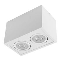 Plafon Spot Sobrepor Box Branco Orluce + 2x LED PAR20 Br.Frio ST2756
