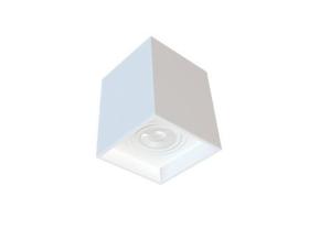 Plafon Spot Sobrepor Box PAR20 Moon E27 Quadrado Branco