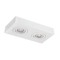 Plafon Spot Sobrepor Direcionável 2 Lâmpadas Dicróica Branco Plafon Spot Sobrepor Direcionável 2 Lâmpadas Dicróica Branco