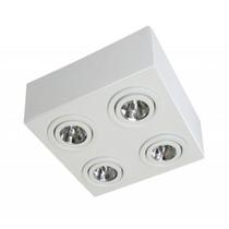 Plafon Spot Sobrepor Direcionável 4 Lâmpadas AR111 Branco Plafon Spot Sobrepor Direcionável 4 Lâmpadas AR111 Branco