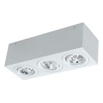 Plafon Spot Sobrepor em Alumínio Branco p/ 3x AR70 ST2892 Plafon Spot Sobrepor em Alumínio Branco p/ 3x AR70 ST2892