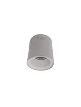 Plafon Spot Sobrepor MR16 Dicroica Redondo Recuado Branco 10cm