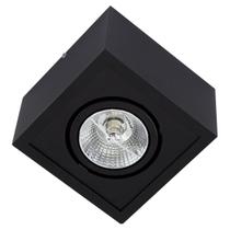 Plafon Spot Sobrepor Preto Box + LED AR70 Branco Frio Orluce ST2761