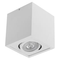 Plafon Spot Sobrepor Quad Branco Box Orluce + LED PAR20 Br. Frio ST2755