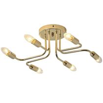 Plafon Sputnik 6 Braços 54cm Dourado Metal Bivolt Sindora DCD01322-6