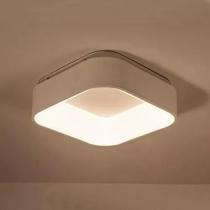 Plafon Square Led Sobrepor 38x38cm 32w Bivolt 3000k