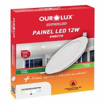 Plafon superled Embutir 12W BIV 6500K Redondo Ourolux