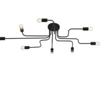 Plafon Taschibra Cronos Preto Para 8 Lâmpadas E27 Bivolt Plafon Taschibra Cronos Preto Para 8 Lâmpadas E27 Bivolt