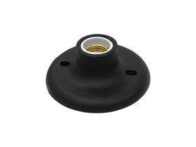 Plafon Taschibra E-27 Em Porcelana Preto Plafon Taschibra E-27 Em Porcelana Preto