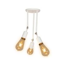 Plafon Taschibra Pointer Triplo 3xe27 Bivolt Branco