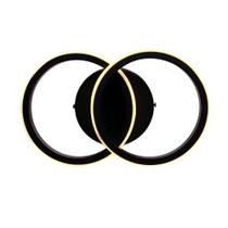 Plafon Taschibra Village Circle Led 10w 3000k Luz Amarela Bivolt Preto