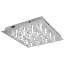 Plafon Temis Quadrado De Cristal Para Led