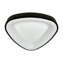 Plafon Triangular Preto 42cm Led 25W 3000K Bivolt LA0049 Delis Plafon Triangular Preto 42cm Led 25W 3000K Bivolt LA0049 Delis