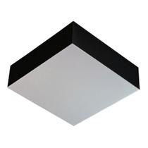 Plafon Valencia Preto 2 Lâmpadas 20W 26x26 Bivolt Tualux