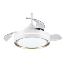 Plafon Ventilador de teto retrátil Led Breeze Home Branco + Dourado 30W
