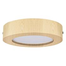 Plafon Wood Madeira Redondo Led 12W Bivolt Marfim Plafon Wood Madeira Redondo Led 12W Bivolt Marfim