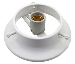 Plafonier Cosmos Branco c/ Receptáculo Porcelana Radial